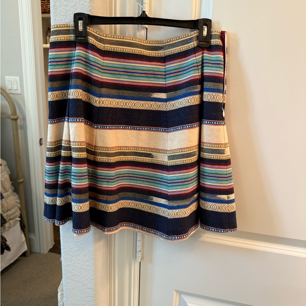 Anthropologie Multicolor Striped A-Line Skirt